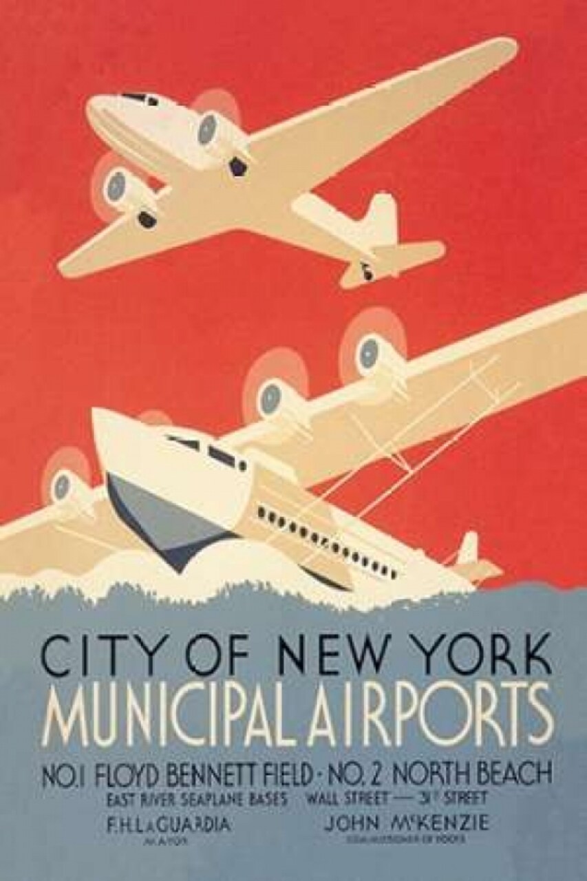 City of New York Municipal Airports Poster Print by Harry Herzog - Item # VARPDX341615